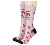 Je Travaille Dur Pour Que Mon Pit-Dog Puisse Avoir Une Vie Meilleure. Empreinte De Patte Unisexe Chaussette De Travail Respirant Chaussettes De Sport Comfort Socquette De Marche