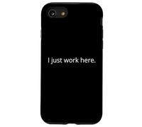 Je Travaille Juste Ici. Don't Ask Me ! Sarcastic Bold Statement Coque pour iPhone SE (2020) / 7/8