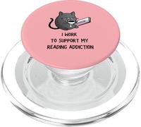 Je Travaille pour Soutenir ma dépendance à la Lecture PopSockets PopGrip pour MagSafe