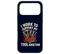 Je Travaille pour Soutenir Mon Addiction aux Outils | Funny Handyman Mechanic Coque pour iPhone 17 Pro Max