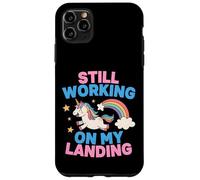 Je Travaille Toujours sur My Landing Unicorn Rainbow Funny Coque pour iPhone 11 Pro Max