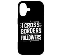 Je Traverse Les frontières pour Les abonnés Funny Travel Vlogger Coque pour iPhone 17
