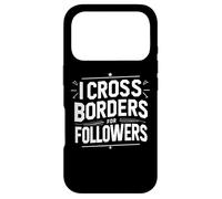 Je Traverse Les frontières pour Les abonnés Funny Travel Vlogger Coque pour iPhone 17 Pro