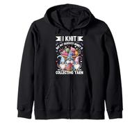 Je Tricote mais Mon Passe-Temps favori est de Collectionner de la Laine Sweat à Capuche