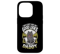 Je Trouve ma Belle Apparence grâce à Daddy Black Chow Chow Dog Lover Coque pour iPhone 14 Pro