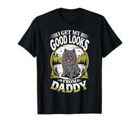 Je Trouve ma Belle Apparence grâce à Daddy Black Chow Chow Dog Lover T-Shirt