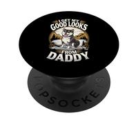 Je trouve ma belle apparence grâce à Daddy Black Shiba Inu Dog Lover PopSockets PopGrip Adhésif