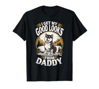 Je trouve ma belle apparence grâce à Daddy Black Shiba Inu Dog Lover T-Shirt