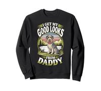 Je Trouve ma Belle Apparence grâce à Daddy Irish Wolfhound Dog Lover Sweatshirt