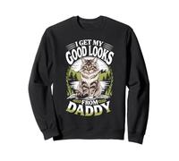 Je trouve ma belle apparence grâce à Daddy Maine Coon Kitten Lover Sweatshirt