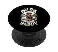 Je Trouve ma Belle Apparence grâce à Daddy Rottweiler Puppy Dog Lover PopSockets PopGrip Adhésif