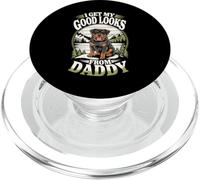 Je Trouve ma Belle Apparence grâce à Daddy Rottweiler Puppy Dog Lover PopSockets PopGrip pour MagSafe