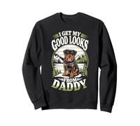 Je Trouve ma Belle Apparence grâce à Daddy Rottweiler Puppy Dog Lover Sweatshirt
