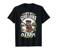 Je Trouve ma Belle Apparence grâce à Daddy Rottweiler Puppy Dog Lover T-Shirt