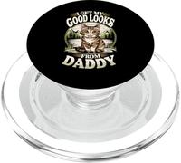 Je trouve ma belle apparence grâce à Daddy Tabby Kitten Lover PopSockets PopGrip pour MagSafe