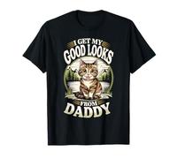 Je trouve ma belle apparence grâce à Daddy Tabby Kitten Lover T-Shirt