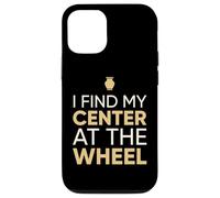 Je Trouve Mon Centre au Volant Ceramic Potter Coque pour iPhone 12/12 Pro