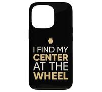 Je Trouve Mon Centre au Volant Ceramic Potter Coque pour iPhone 13 Pro