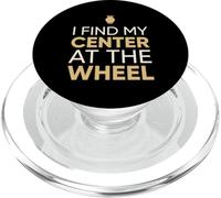 Je Trouve Mon Centre au Volant Ceramic Potter PopSockets PopGrip pour MagSafe