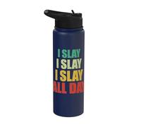 Je tue Motivation Hustle toute la journée Stainless Steel Insulated Water Bottle
