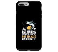 Je Vais à la pêche Parce Que J'aime ça, Pas Parce Que Je suis douée ! Coque pour iPhone 7 Plus/8 Plus