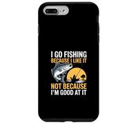 Je Vais à la pêche Parce Que J'aime ça, Pas Parce Que Je suis douée ! Coque pour iPhone 7 Plus/8 Plus