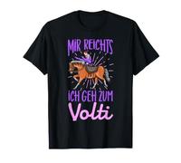 Je Vais Aller au Volti Voltigieren Cheval Fille T-Shirt
