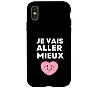 Je Vais Aller Mieux - Espoir Positivité Résilience Guérison Coque pour iPhone X/XS