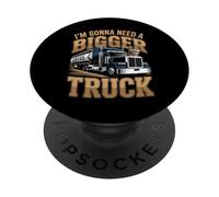 Je Vais Avoir Besoin d'un Plus Gros Camion : Coffee Lover Design PopSockets PopGrip Adhésif