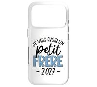 Je Vais Avoir Un Petit Frère 2027 Annonce Grossesse Garçon Coque pour iPhone 17 Pro