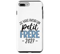 Je Vais Avoir Un Petit Frère 2027 Annonce Grossesse Garçon Coque pour iPhone 7 Plus/8 Plus