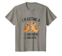 Je vais avoir un petit frère, une sœur, un mignon bébé tigre T-Shirt