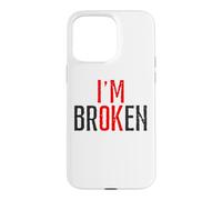 Je Vais Bien Broken Coque pour iPhone 15 Pro Max