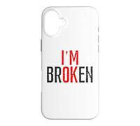 Je Vais Bien Broken Coque pour iPhone 16 Plus