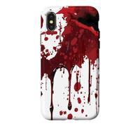 Je Vais Bien, ce n'est Pas Mon Sang Shirt Blood Splatter Horror Coque pour iPhone X/XS