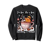 Je Vais Bien, C'est Bien, Juste Avoir Meltdown Funny Christmas Sweatshirt