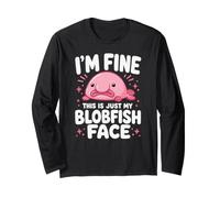 Je Vais Bien, C'est Juste Mon Visage De Blobfish Drôle Manche Longue