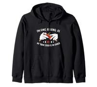 Je Vais Bien Tant Que ma réserve de Laine est en Ordre Sweat à Capuche