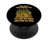 Je Vais dans la forêt pour Perdre la Raison et retrouver Mon âme PopSockets PopGrip Adhésif