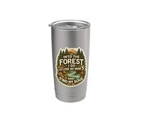 Je vais dans la forêt pour perdre mon esprit et retrouver la nature de mon âme Gobelet isotherme en acier inoxydable double paroi