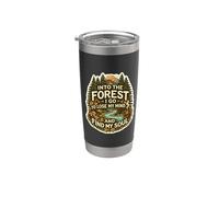 Je vais dans la forêt pour perdre mon esprit et retrouver la nature de mon âme Gobelet isotherme en acier inoxydable double paroi