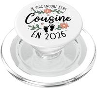 Je Vais Encore Être Cousine 2026 - Naissance 2eme Enfant PopSockets PopGrip pour MagSafe