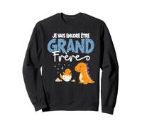 Je Vais Encore Être Grand Frère 2027 Grand Frère Dinosaure Sweatshirt