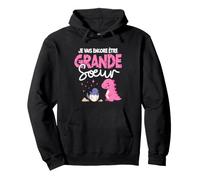 Je Vais Encore Être Grande Sœur 2027 Grande Sœur Dinosaure Sweat à Capuche