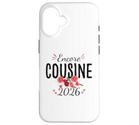 Je Vais être Encore Cousine 2026 Annonce Grossesse Coque pour iPhone 16