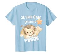 Je Vais être Grand Frère 2026 Annoncer Une Grossesse Famille T-Shirt, Enfant, Bleu Céleste, 8 Ans