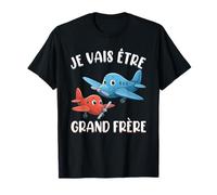 Je Vais Être Grand Frère Avion À Hélice Annonce Bébé T-Shirt