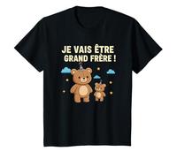 Je Vais Etre Grand Frere Bear Big Brother Announcement T-Shirt