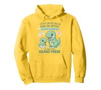Je Vais Être Grand Frère Humour Dino Bébé Annonce Grossesse Sweat à Capuche