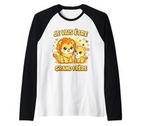 Je Vais Être Grand Frère Lion Cadeau Annonce Grossesse Manche Raglan